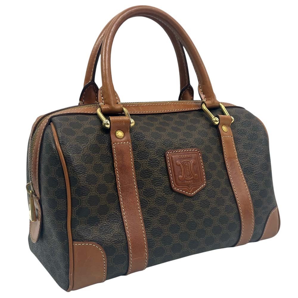 Celine Boston Bag Macadam Brown Handbag Tote